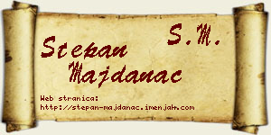 Stepan Majdanac vizit kartica